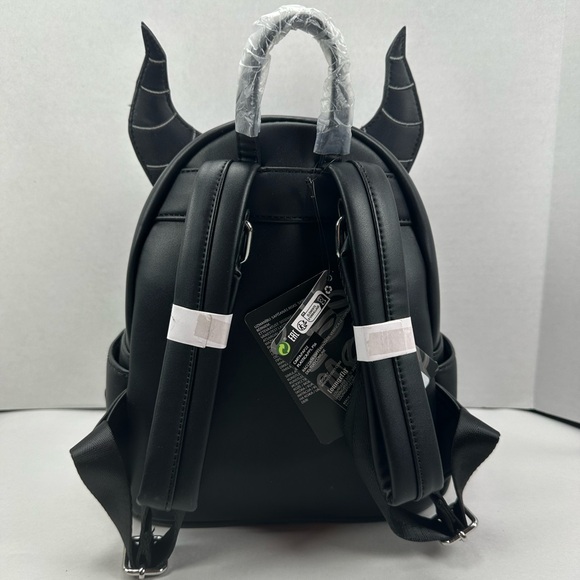 Loungefly Disney Sleeping Beauty Maleficent Minimalist Figural Mini Backpack - Picture 8 of 9